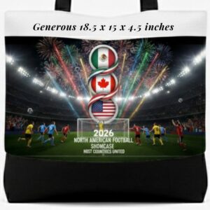 2026 world cup canvas tote bag (design #1)