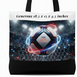 2026 world cup canvas tote bag (design #2)