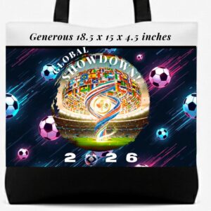 2026 world cup canvas tote bag (design #7)