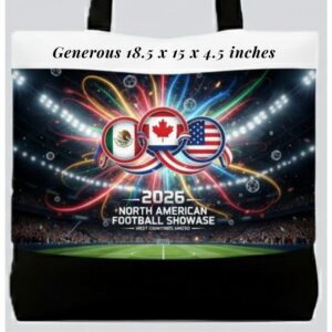 2026 world cup canvas tote bag (design #6)
