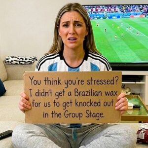 custom funny world cup slogan – my legs are crossed (copy)