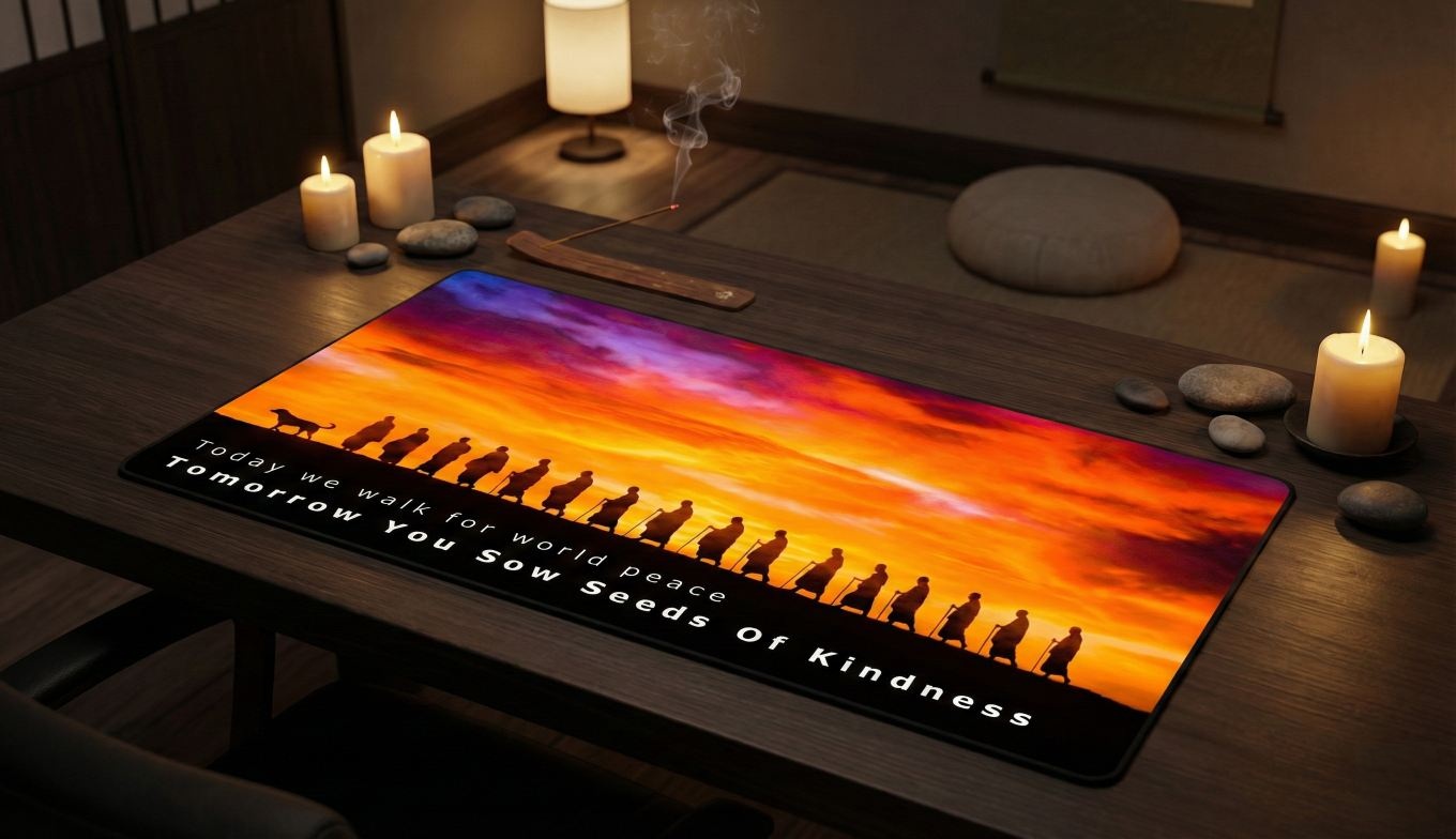 walk for peace mouse pad